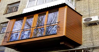 Внешняя отделка балкона Пушкин цена от 1027 руб. м/2.
