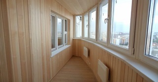 Внутренняя отделка лоджии Пушкин, цена от 206 руб. м2